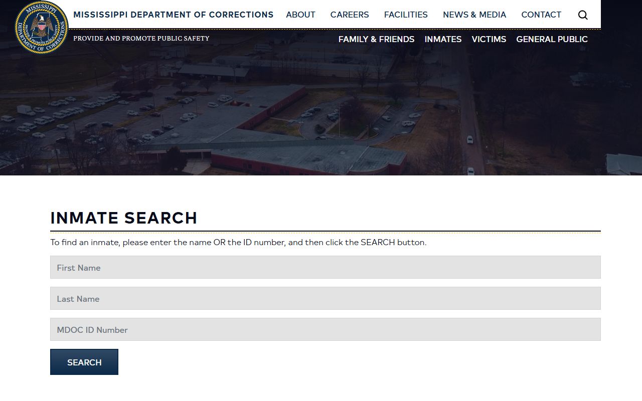 Wayne County state inmate lookup on the MDOC inmate search page